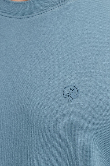 Cast Iron short sleeve r-neck regular fit in